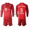 Maillot à Manches Longues FC Bayern Munich Robert Lewandowski 9 Domicile 2021-22 Pour Enfant